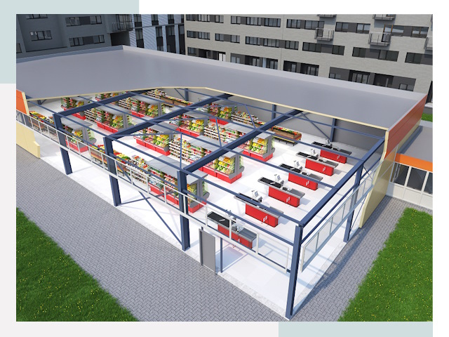 Строительство магазинов в Углич от 625 руб. за м²