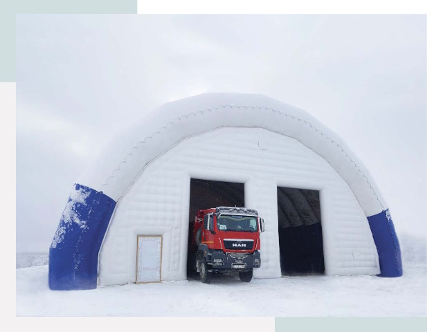 Мобильные ангары в Угличе