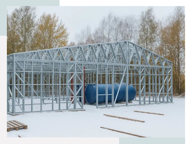 Металлические ангары в Угличе