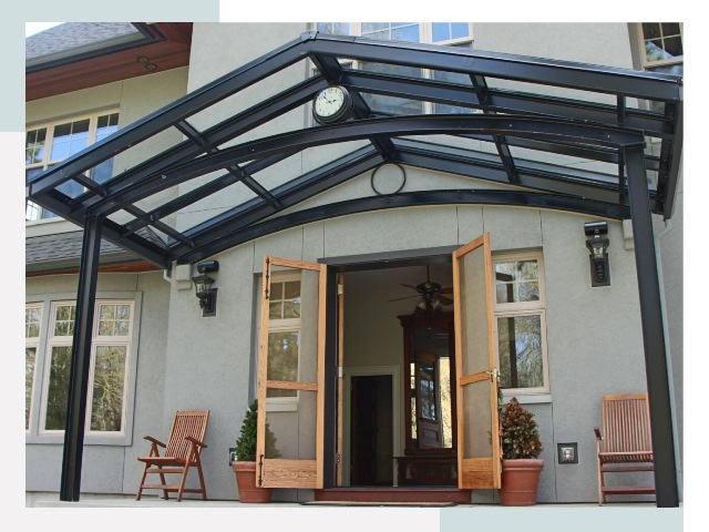 Козырьки металлические в Угличе