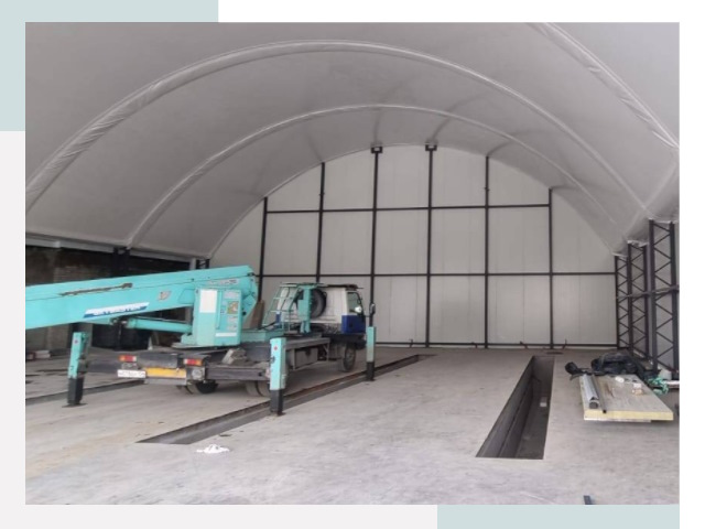 Внутреннее оснащение ангаров в Угличе